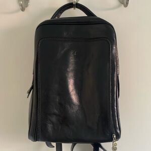 NWT Genuine Black Leather Backpack